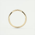 0.80CT Round Curved Full Eternity Unique Wedding Band