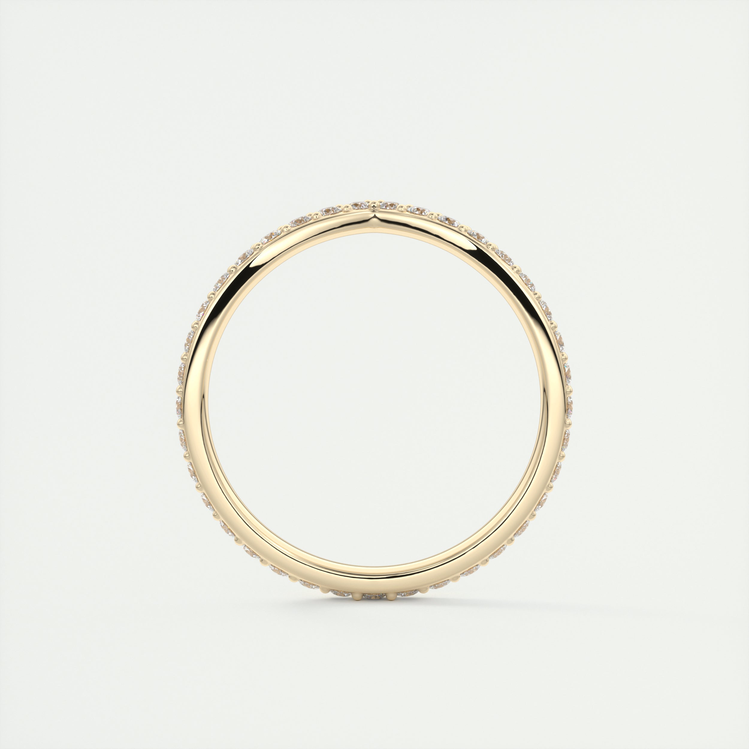 0.80CT Round Curved Full Eternity Unique Wedding Band