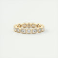 1.50CT Pear & Round Cut Moissanite Full Eternity Unique Wedding Band
