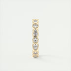 1.50CT Pear & Round Cut Moissanite Full Eternity Unique Wedding Band