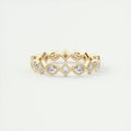 1.30CT Oval & Princess Moissanite Bezel Full Eternity Wedding Band
