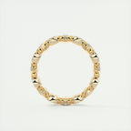 1.30CT Oval & Princess Moissanite Bezel Full Eternity Wedding Band