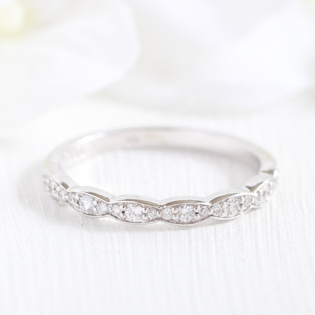 1.50 CT Oval Cut Moissanite Vintage Halo Bridal Ring Set