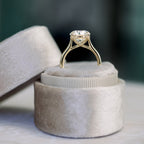 2.75 CT Round Brilliant Cut Moissanite Solitaire Engagement Ring