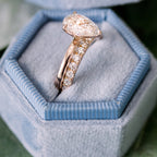 2.0 CT Pear Cut Moissanite Solitaire Engagement Ring