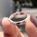 Knife Edge Wedding Band - Pave Diamond