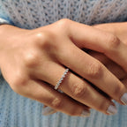 Round Eternity Band In a Smooth Bezel Set Design