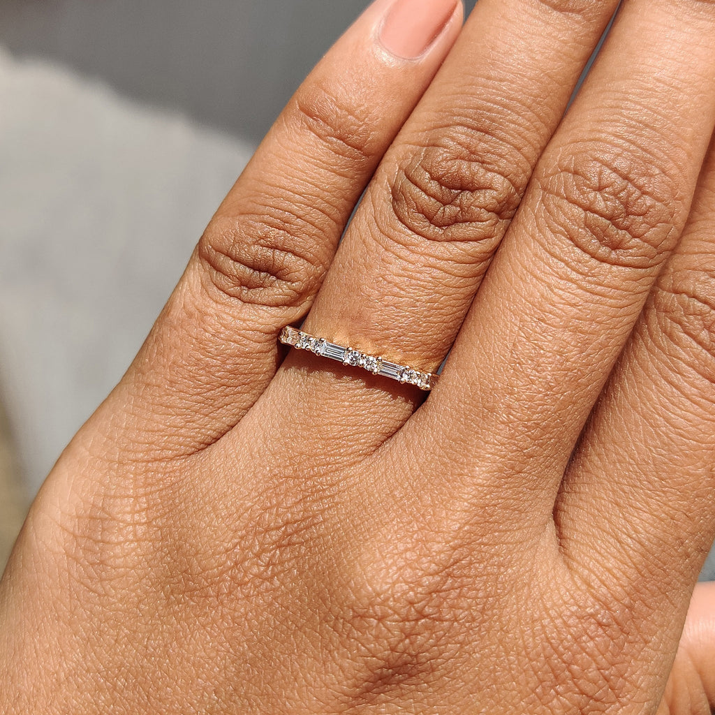 Baguette Diamond Band - IGI Certified