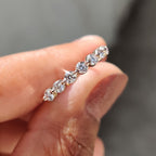 Yellow Gold Wedding Band – Round Old Mine Cut
