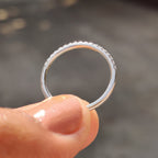 Half Eternity Wedding Band - Round Diamonds