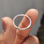 Diamond Half Eternity Band with Round Cut