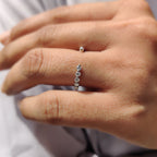 Round Cut Shared Prong Wedding Band
