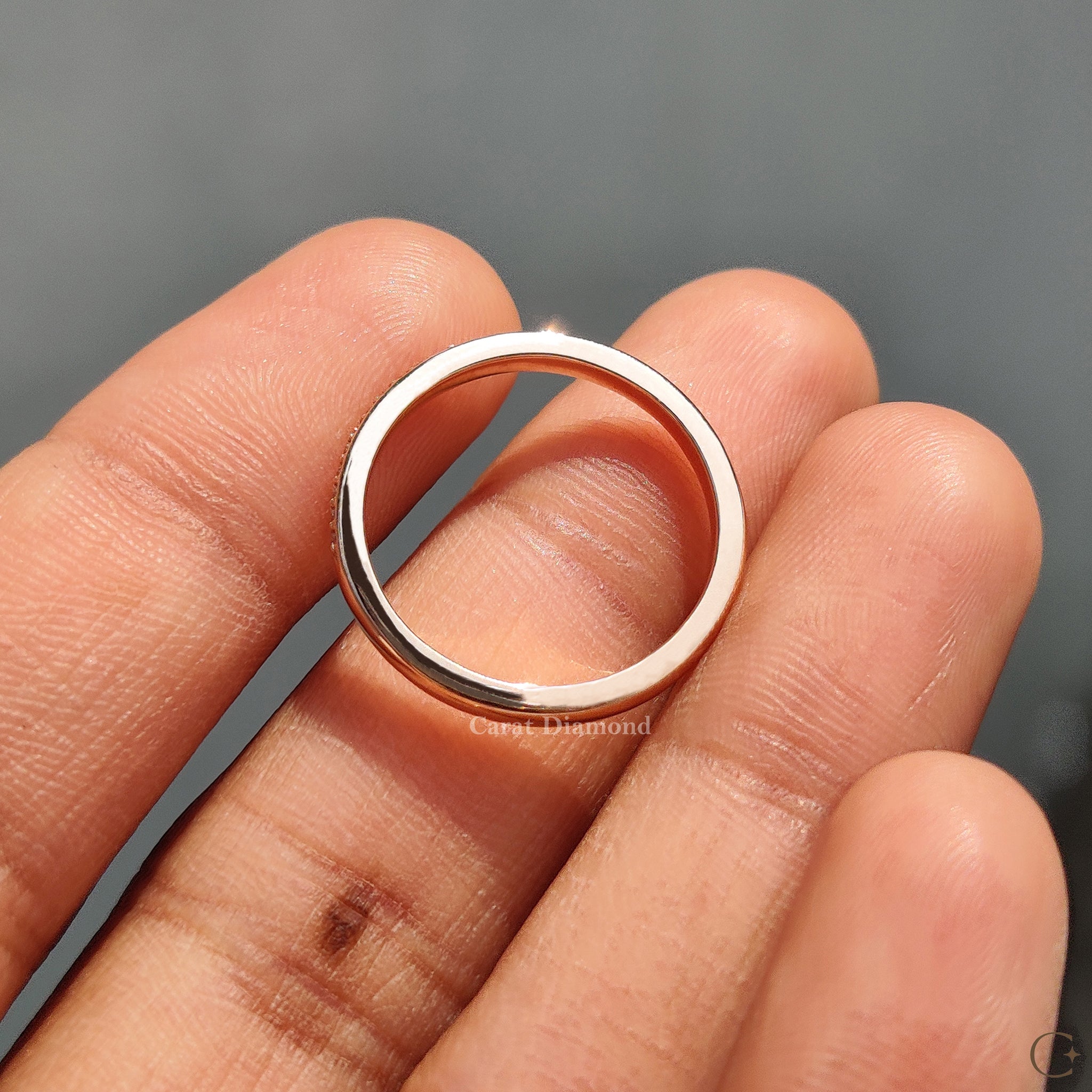 Classic Round Diamond Wedding Band