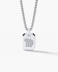 VIRGO MINI ZODIAC Dog Tag Gold Pendant with 0.25ct Diamonds