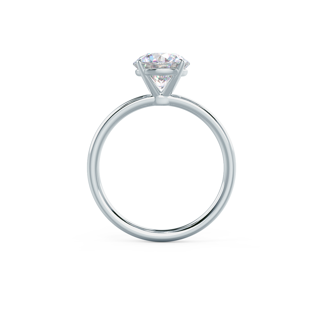 1.75 CT Round Brilliant Cut Moissanite Solitaire Engagement Ring