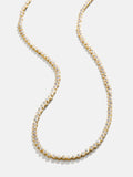 Round Lab Grown Diamond Tennis Necklace