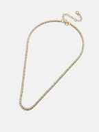 Round Lab Grown Diamond Tennis Necklace