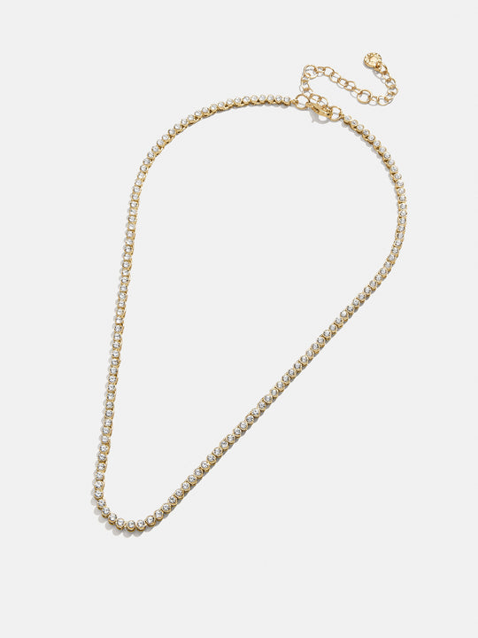 Round Lab Grown Diamond Tennis Necklace