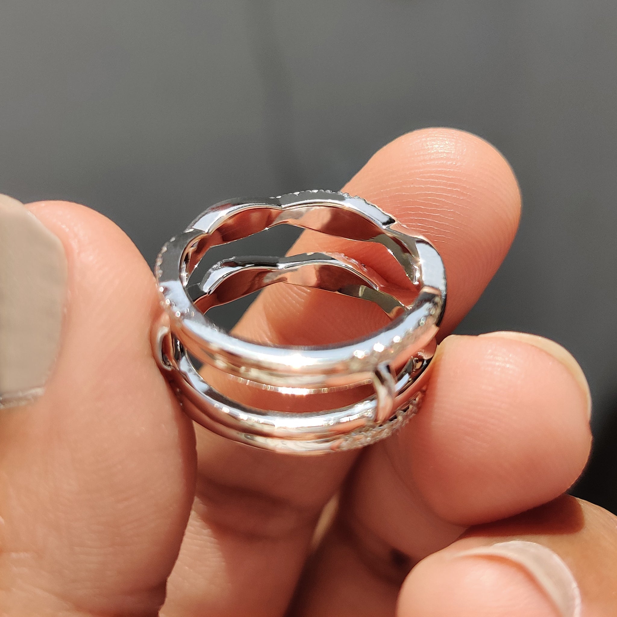Round Cut Ring Enhancer Wedding Band