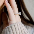 1.50 CT Round Brilliant Cut Moissanite Solitaire Engagement Ring