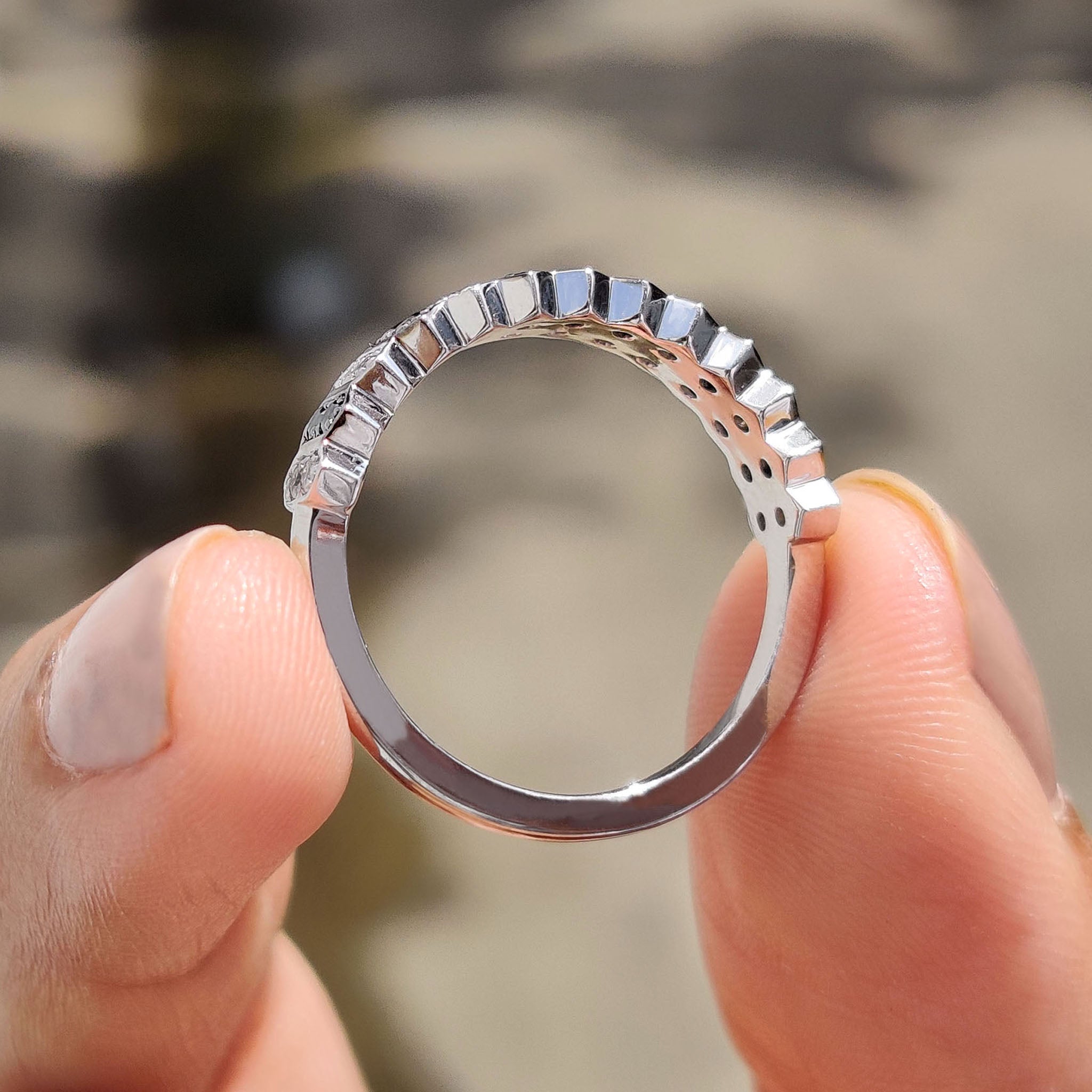 Black and White Wedding Band