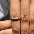 5 Stone Wedding Band - Round Diamonds