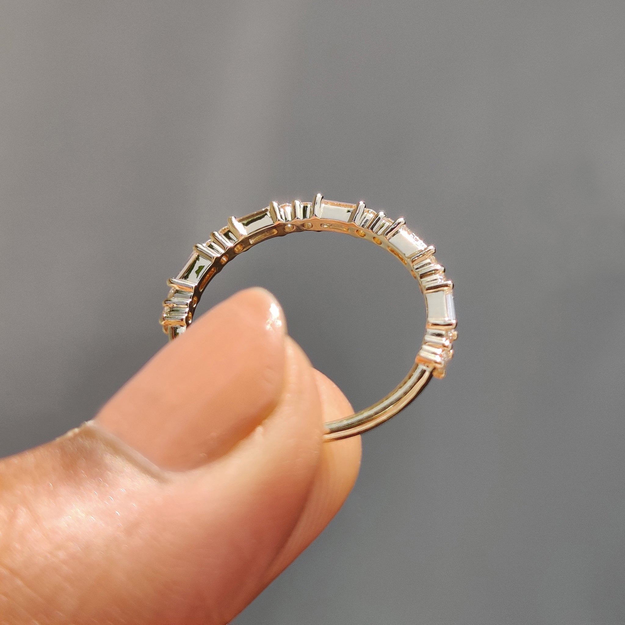Baguette Diamond Band - IGI Certified