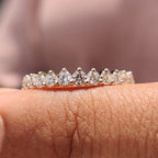 Yellow Gold Round Cut Eternity Band