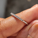 Half Eternity Wedding Band - Round Diamonds