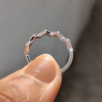 Zig Zag Band Featuring Round Cut Diamond