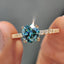 Round Cut Engagement Ring With Round Cut Pave Style