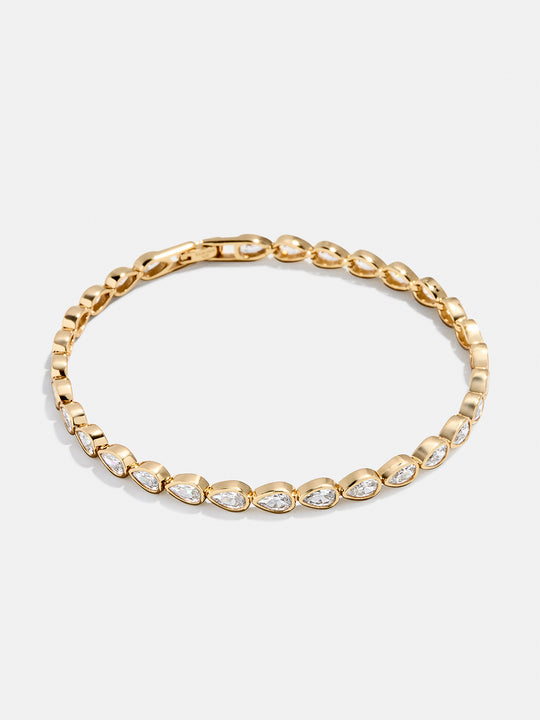 Pear Cut Lab Grown Diamond Tennis Bracelet