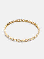 Pear Cut Lab Grown Diamond Tennis Bracelet