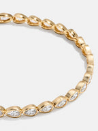 Pear Cut Lab Grown Diamond Tennis Bracelet