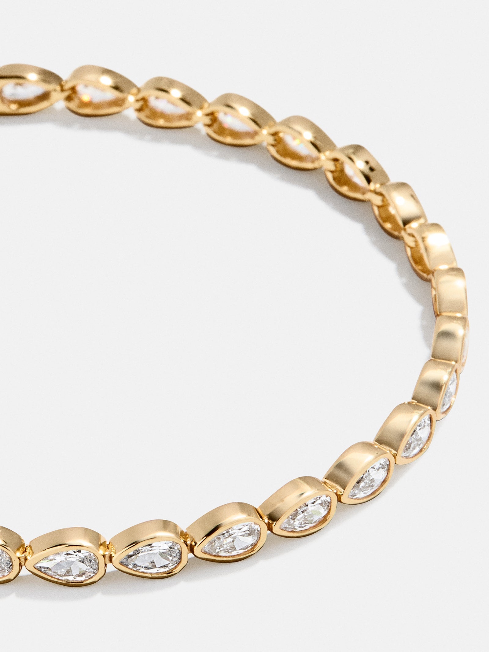 Pear Cut Lab Grown Diamond Tennis Bracelet