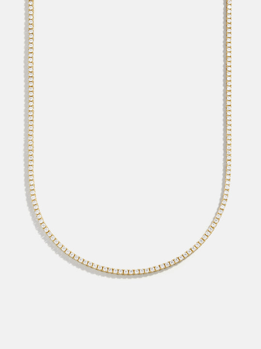 Round Lab Grown Diamond Tennis Necklace