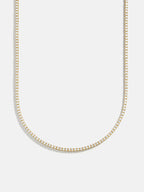 Round Lab Grown Diamond Tennis Necklace