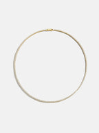 Round Lab Grown Diamond Tennis Necklace