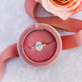 2.0 CT Oval Cut Moissanite Solitaire Setting Engagement Ring