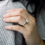 1.50 CT Round Brilliant Cut Moissanite Solitaire Engagement Ring