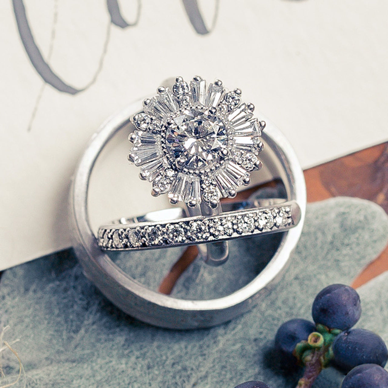 0.48 TCW Round Brilliant Cut Full Eternity Moissanite Wedding Band