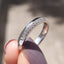 Knife Edge Wedding Band - Pave Diamond