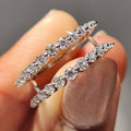 Round Shaped Moissanite Band With Enhancer Style