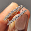 Round Shaped Moissanite Band With Enhancer Style
