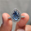 Pear Cut Engagement Ring With Halo Setting