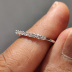 Diamond Half Eternity Band with Round Cut