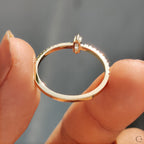 Baguette Diamond Ring In Pave Style