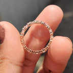 Round Cut Diamond Eternity Rose Gold Wedding Band