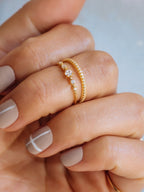 0.40 TCW Round Brilliant Cut Moissanite Half Eternity Wedding Band