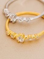 0.10 TCW Round Brilliant Cut 6 Prong Perfect Wedding Band